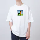 REIZAのカラフルにたたずむ馬 Oversized T-Shirt