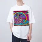 micotuguの派手な馬と和尚 Oversized T-Shirt