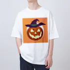 Papapapartyのハロウィンパンプキン オーバーサイズTシャツ