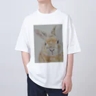 もこしょっぷのうさぎのモコちゃん Oversized T-Shirt