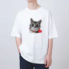 😽クッキーちゃんのショップ🐾のクッキーくんのLOVE2❤ オーバーサイズTシャツ