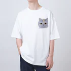 れいにゃん堂&れいにゃあ～と😺のチョークアートのエキゾチックショートヘア😺 Oversized T-Shirt