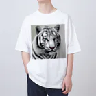 kinglureのホワイトタイガー Oversized T-Shirt