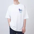 AtelierBoopの波－ボーダーコリー Oversized T-Shirt