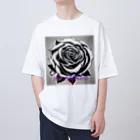 vieのBLACK_rose Oversized T-Shirt