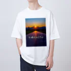 guchy-kの夕陽の向こうは オーバーサイズTシャツ