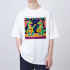 tick_tack shopのうたザウルス Oversized T-Shirt