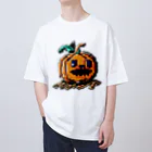 朱音琴音のドット絵のハロウィンかぼちゃのおばけ Oversized T-Shirt