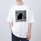 深夜の猫屋さんの深夜猫 オーバーサイズTシャツ
