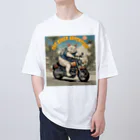 NECOSUIのキャットバイカー オーバーサイズTシャツ