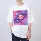 人生を笑いに変えるアートの宇宙のパワーを感じて Oversized T-Shirt