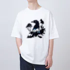 USK666の墨絵シリーズ「鴉」 Oversized T-Shirt