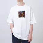 ki1962の浜辺で撮った仲の良い4姉妹のプレミアムグッズ Oversized T-Shirt