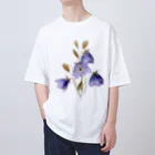 Atelier Petrichor Forestのキキョウ Chinese bellflower オーバーサイズTシャツ