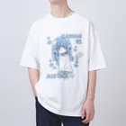 ライカのお店屋さんのKAWAII女の子（空色） オーバーサイズTシャツ