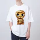 NeoNestのWrapped Wonders Halloween Collection: Mummy #05 オーバーサイズTシャツ