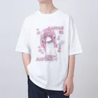 ライカのお店屋さんのKAWAII女の子（桃色） オーバーサイズTシャツ