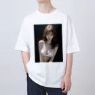 sounya sounyaの美女図鑑（白い服） Oversized T-Shirt