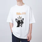 hide0120の犬（眼鏡） オーバーサイズTシャツ