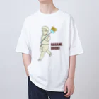 Rabbithumanaspetsの長めほうき オーバーサイズTシャツ