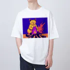 キャラストアの焚き火キャット Oversized T-Shirt