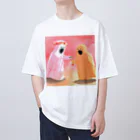 Tokyo Strawberryのみかん屋さんの苺オバケと蜜柑オバケ Oversized T-Shirt