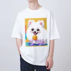 Pom-Dog'sの清楚系白ポメ　ポメ子 Oversized T-Shirt