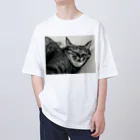 深夜の猫屋さんの深夜猫 Oversized T-Shirt