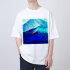 水草の富士山もどき Oversized T-Shirt