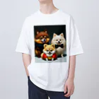 Pom-Dog'sのポメラニアンファミリー Oversized T-Shirt