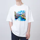 ようこそ　taitaitaro shop へのギリシャの街並み Oversized T-Shirt