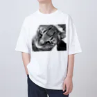 深夜の猫屋さんの深夜猫 オーバーサイズTシャツ