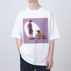 musashi-5の犬と人間 Oversized T-Shirt