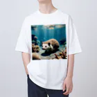 人魚の夢のサンゴハリネズミ Oversized T-Shirt