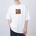 Harvey-Leekの折り紙 Oversized T-Shirt