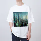 グランシエルの未来都市グッズ Oversized T-Shirt