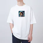 wloop01の可愛い宇宙飛行士 オーバーサイズTシャツ