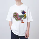 PALA's SHOP　cool、シュール、古風、和風、の伝説上の神話の鳥 オーバーサイズTシャツ