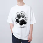 WebArtsの肉球をモチーフにしたオリジナルブランド「nikuQ」（犬タイプ）です オーバーサイズTシャツ