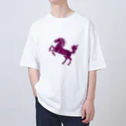 mumusの馬　sequinspink オーバーサイズTシャツ