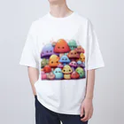 nipachamaのはみだしきのこちゃん オーバーサイズTシャツ