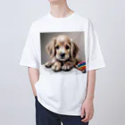 つぶらな瞳の子犬グッズ屋さんのつぶらな瞳の可愛い子犬② オーバーサイズTシャツ