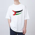 松や SUZURI店のPALESTINE FLAG Oversized T-Shirt