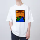 跡理絵の助け合い オーバーサイズTシャツ