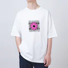 nene-cocoのpink flower  オーバーサイズTシャツ