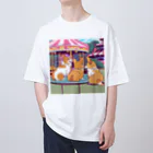 Cute dogsのI love my dogs Oversized T-Shirt