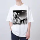 宇宙開発デザイン科の犬の散歩が日課です Oversized T-Shirt