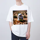 宇宙開発デザイン科のこの地を森に Oversized T-Shirt