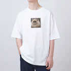 千裕アトリエ（いつもありがとう）のペルシャキャット（Persian Cat） オーバーサイズTシャツ