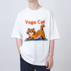 bravoadのヨガで猫のポーズ オーバーサイズTシャツ